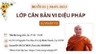 Buổi 01: Lớp Căn Bản Vi Diệu Pháp | Sư Pháp Từ giảng dạy