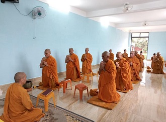 Đăk Nông: Chư tăng Tịnh xá Ngọc Đạt tụng giới ngày Phật đản PL.2567