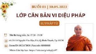 Buổi 03: Lớp Căn Bản Vi Diệu Pháp | Sư Pháp Từ giảng dạy