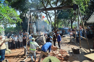 Gia Lai: Chùa Phước Sơn (H.Chư Păh) rót đồng đúc tôn tượng Đức Bổn Sư Thích Ca Mâu Ni