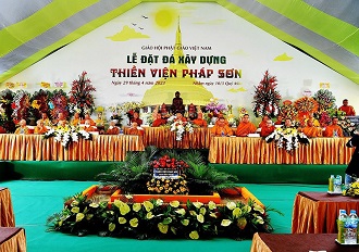 Đồng Nai: Lễ đặt đá xây dựng Thiền Viện Pháp Sơn 