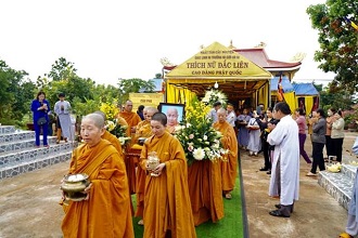 Gia Lai: Lễ Di quan và Trà tỳ nhục thân cố Ni trưởng Đắc Liên