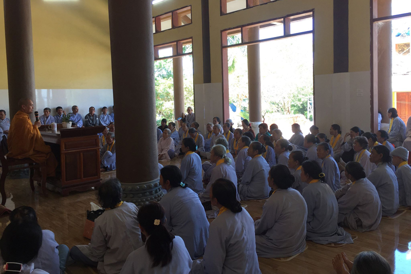 Đăk R’lấp: Khoá tu tại chùa Hoa Khai