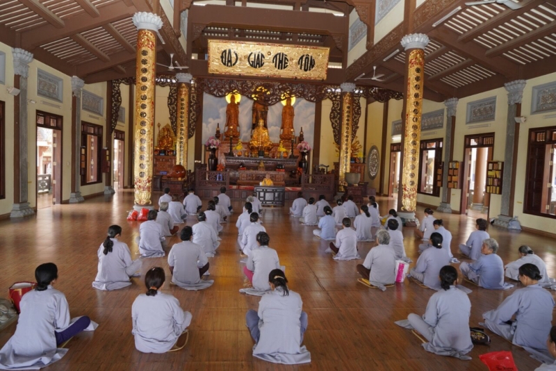 Khoá tu ngày an lạc tại chùa Pháp Hoa, Tp. Gia Nghĩa