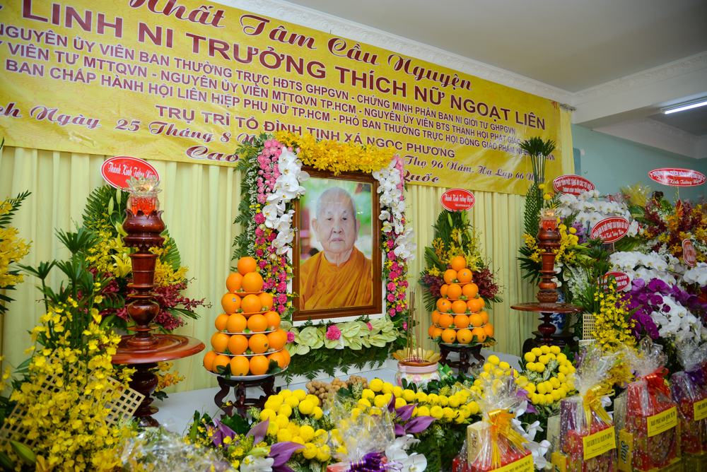 TP.HCM: Tưởng niệm chung thất trai tuần cố Ni trưởng Thích Nữ Ngoạt Liên