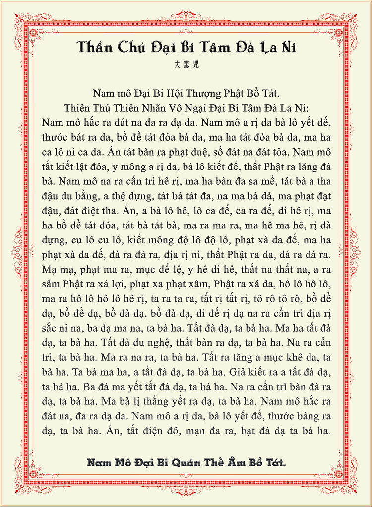 Ý Nghĩa Thần Chú Đại Bi
