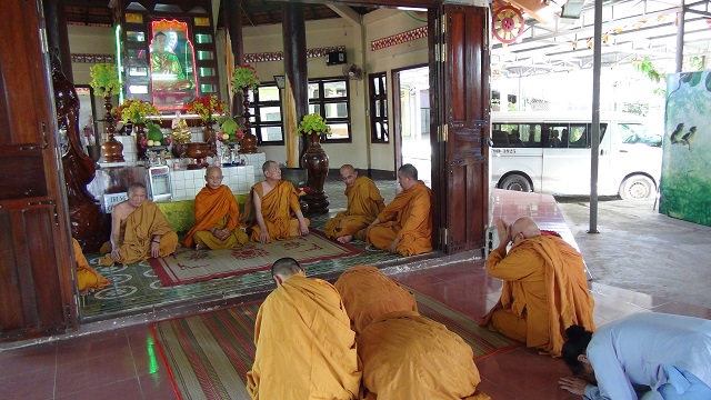 Ngày thứ ba: Đoàn hành đạo Giáo đoàn III tiến về các tịnh xá tại Bắc Bình Thuận, Ninh Thuận