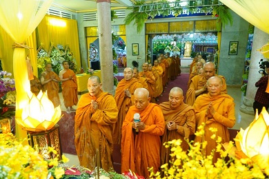 Đăk Lăk: Chư Tôn đức Giáo phẩm Giáo đoàn III viếng tang cố Trưởng lão HT. Giác Thanh