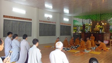 Đăk Nông: Gia đình Phật tử Trịnh Thị Hà cúng dường trai tăng đến chư Tăng tại Tịnh xá Ngọc Đạt
