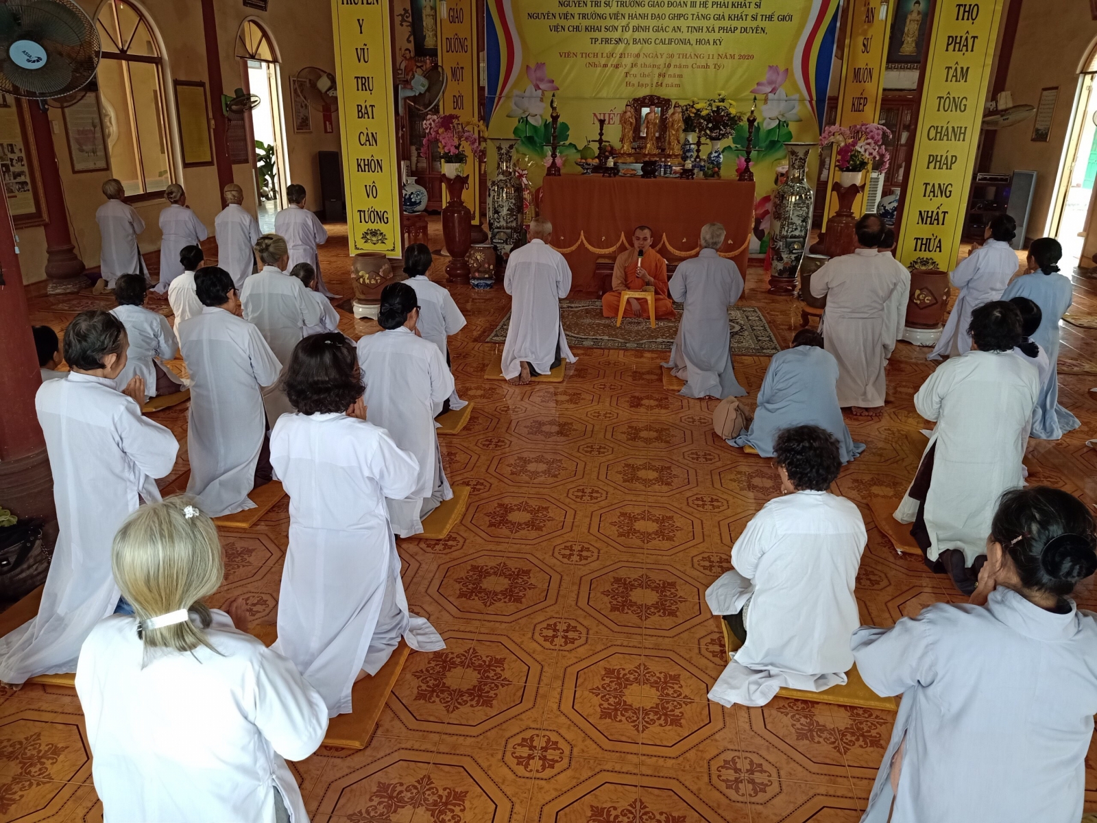 Bình Định: Khoá tu Bát Quan Trai cuối năm tại Tịnh xá Ngọc Duyên.